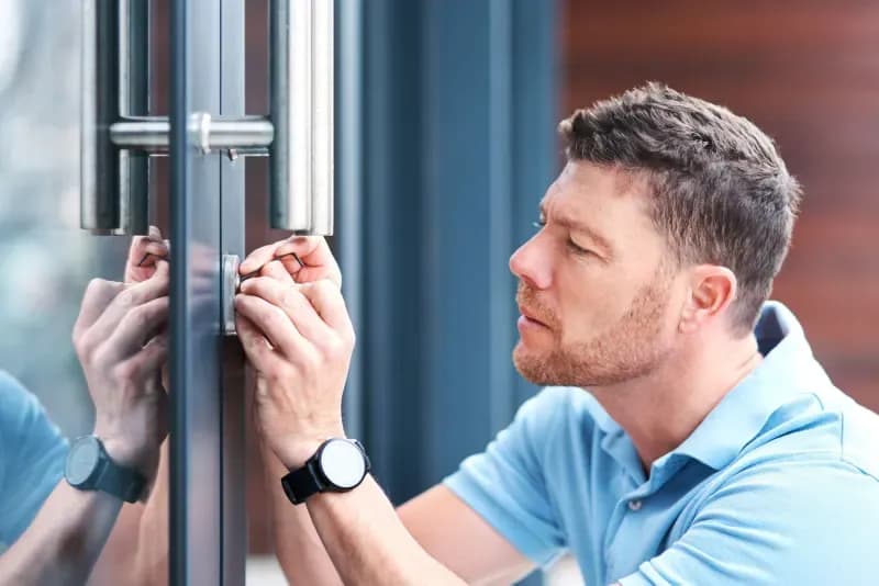 Non-destructive entry on a City door